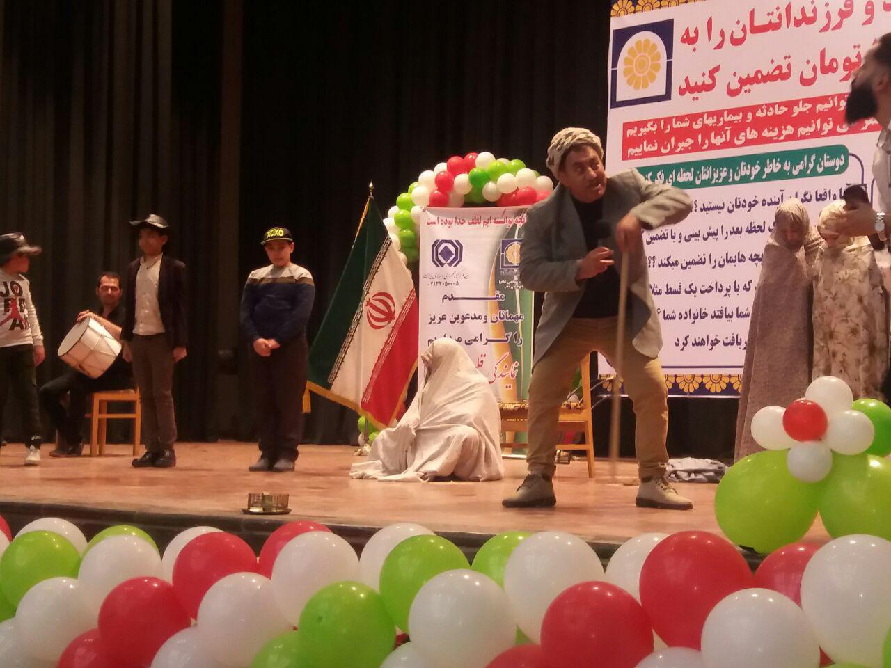آخرین روز اجرای نمایش سارابئیم خالا بمناسبت چهلمین سالگرد پیروزی انقلاب اسلامی در سالن ارشاد خوی - به روایت از تصویر