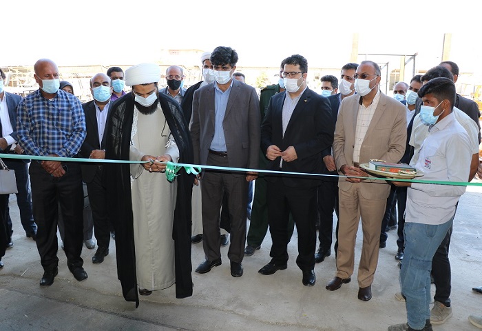 افتتاح طرح تولید مصنوعات فلزی در روستای رودبار بخش رویدر شهرستان بندرخمیر