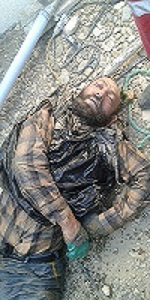 عکس تلخ از مرگ هولناک کارگر کرجی در چاه