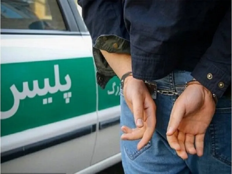 دستبند پلیس بر دستان زن و شوهر سارق در کرمانشاه